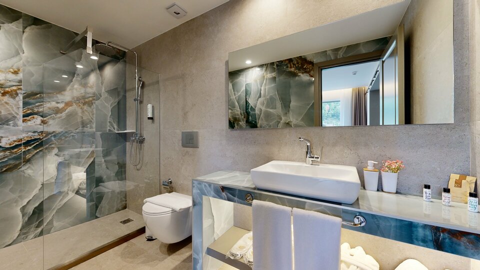 acrotel athena pallas - grand suite kupatilo